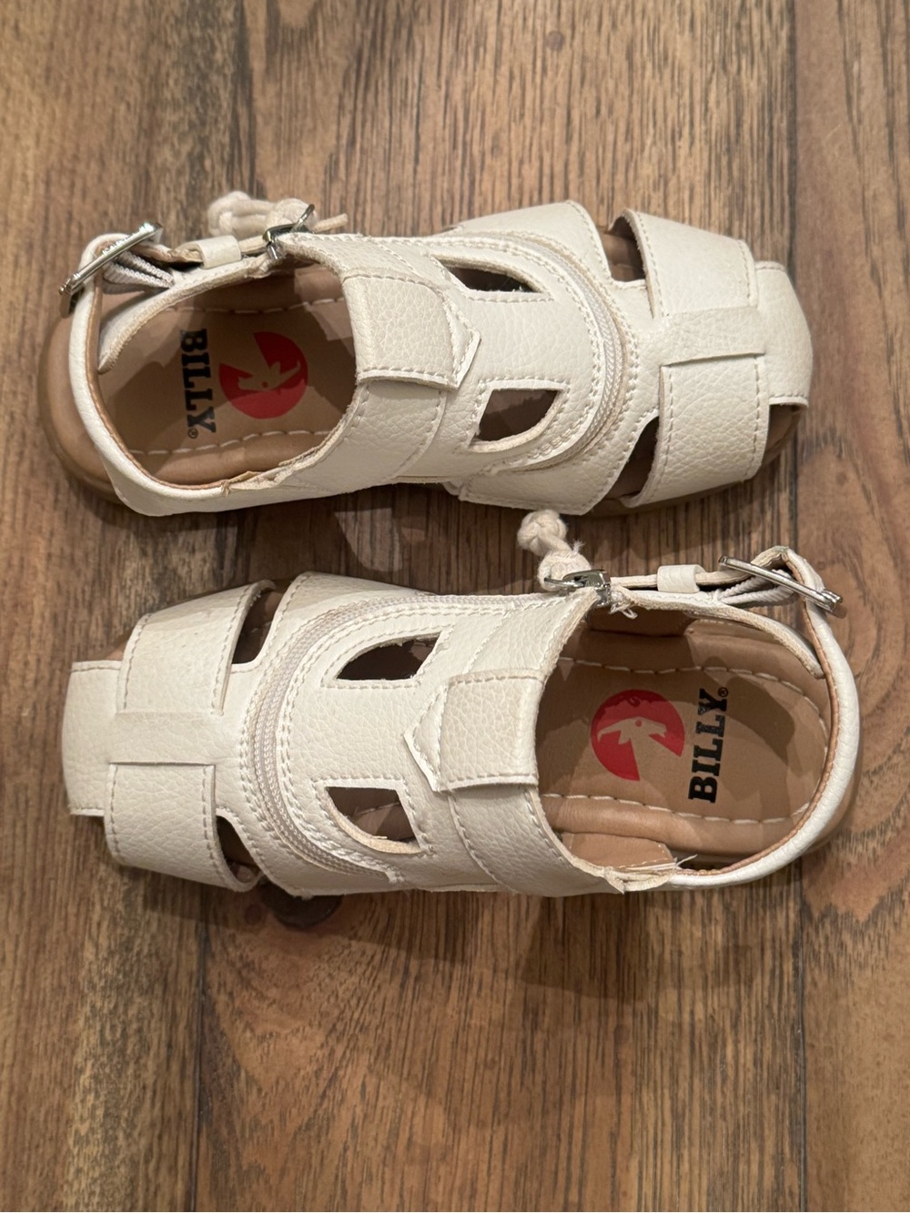 BILLY Footwear - Fisherman sandals 12M white adaptive